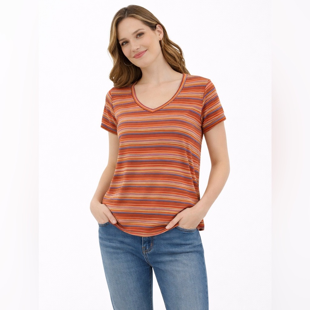 🧡 NWT! Prana Tencel Modal Stripe TShirt
